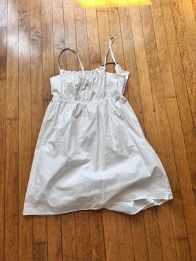 Urban Outfitters White Mini Sundress with Spaghetti Straps